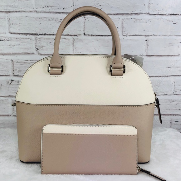 2PCS Kate Spade Carli Groove Street Satchel Wallet - Picture 4 of 8